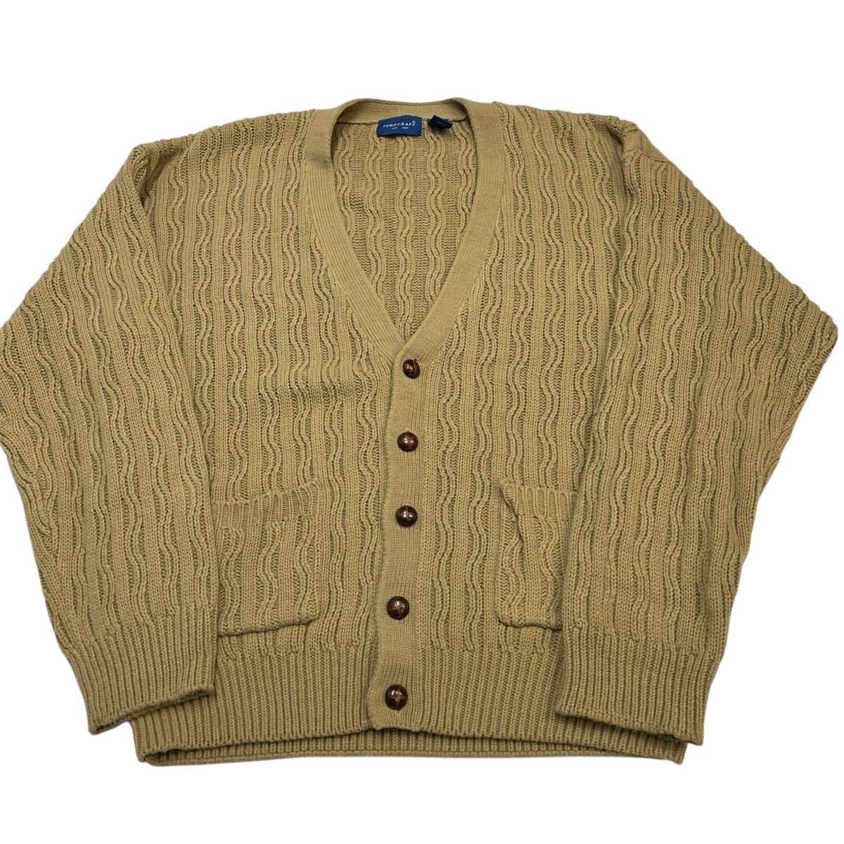 トップス Towncraft vintage cardigan Vintage 1960s Penney's Towncraft Men's Acrylic Grandpa V
