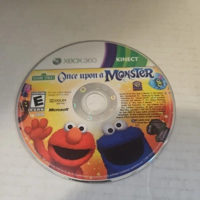 Sesame Street: Once Upon a Monster (Microsoft Xbox 360) Disc Only (Resurfaced) - Image 1 of 2
