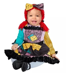 Baby Sally Halloween Costume - The Nightmare Before Christmas Infant 0-6 Month - Picture 1 of 3