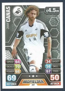 TOPPS MATCH ATTAX 2013-14- #297-SWANSEA CITY-BETIS-JOSE CANAS - Picture 1 of 1