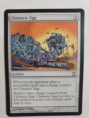 MTG Magic The Gathering Card Chimeric Egg Artifact Darksteel 2004 - Image 1 of 2