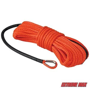 Extreme Max "The Devil's Hair" Synthetic ATV / UTV Winch Rope - Orange - Bild 1 von 4
