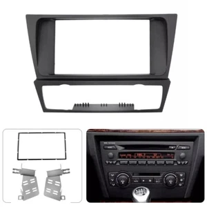 Für 04-12 BMW 3er E91 E92 E93 2DIN Radio Stereo Panel Armaturenbrett Halterung Rahmen Kit - Bild 1 von 13