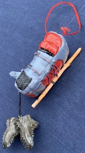 Backpack Hiking Boots Walking Stick Christmas Ornament Camping Hiking FREE SHIP - Picture 1 of 10