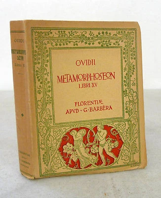 Ovidii Nasonis METAMORPHOSEON.LIBRI XV,1948 Barbera[Ovidio,Metamorfosi,latino - Immagine 1 di 2