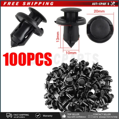 100x Bumper Hood Fender Splash Guard Retainer Clips Fasteners For Acura CL MDX - Image 1 of 4