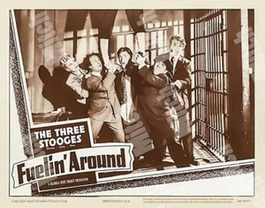 I TRE TIRAPIEDI in FUELIN' INTORNO AL 1949 11 X 14 HALL SOFFITTO GAMBA SCENA CARTOLINA - Foto 1 di 1