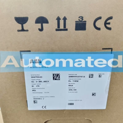 ACS510-01-017A-4 1 PIEZA NUEVO ABB convertidor de frecuencia ACS510-01-017A-4 Foto 1 de 3