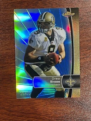 /99 NFL Topps Finest BLUE REFRACTOR Drew Brees #30 QB New Orleans Saints Sick! - Image 1 of 4