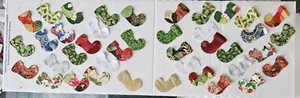 Mini Paquete de Medias de Navidad de Tela Restos Paquete de Patchwork 100% Algodón - Imagen 1 de 1
