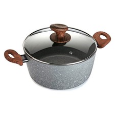 Casseruola con coperchio Alluminio (24 x 11,5 x 24 cm)