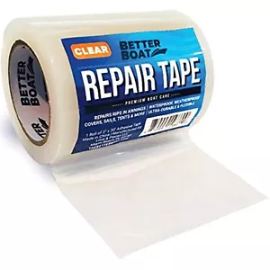 Fabric Repair Tape Boat Covers Canvas RV Awning Tents and Vinyl Clear 30 FT x 3" - Picture 1 of 6