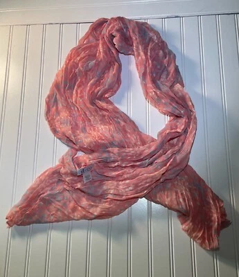 Bufanda Denim & Co rosa talla única RN 81893 poliéster nueva con etiquetas Foto 1 de 4