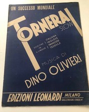 Vecchio spartito musicale Tornerai musica di Dino Oliviero 1937