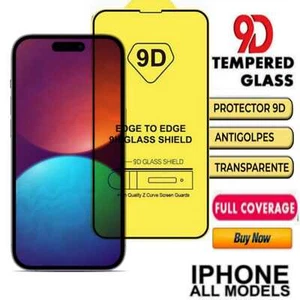 Full Cover Screen Protector For iPhone X XR XS 11 12 13 14 15 16 Tempered Glass - Picture 1 of 4