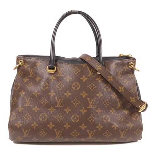 LOUIS VUITTON（LV） Borsa a tracolla Louis Vuitton LV GHW Pallas Monogram Marrone Nero