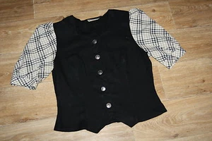 BL505 @ Shabby Romantik Bluse @ Dirndlbluse @ Trachtenbluse @ Miederbluse 38-40 - Bild 1 von 1