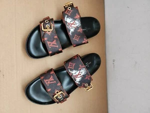 Louis Vuitton Women's Bom Dia Flat Mules Limited Edition Grace Coddington - Picture 1 of 24