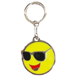 PORTACHIAVI SMILE OCCHIALI IN METALLO COLORATO CON CM.9 - R066900 - Foto 1 di 2