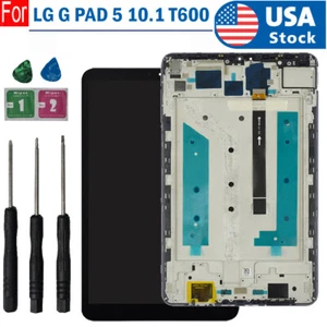 Per LG G Pad 5 10.1 T600 LMT600 T600MS Display LCD Touch Screen Digitalizzatore + Frame - Foto 1 di 6