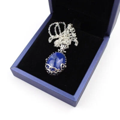 Collar The Vampire Diaries Katherine Pierce Luz del Día Naturaleza Lapislázuli Plata S925 Foto 1 de 4