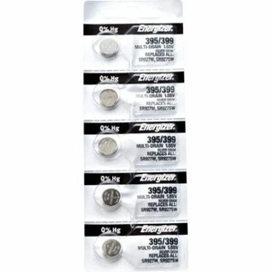 Twenty (20) Energizer 395/399 SR927SW Silver Oxide Coin Cell Batteries 1.55V** - Picture 1 of 3
