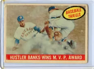 1959 Topps Chicago Cubs Hustler MVP Ernie Banks #469 ⭐️💥🎯 F/G - Picture 1 of 2