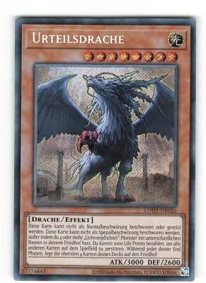 Yugioh URTEILSDRACHE , lodt-de026 Secret Rare deutsch Near Mint  - Bild 1 von 2