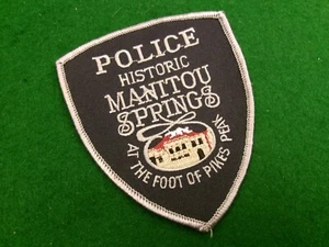 Manitou Springs Police Colorado embroidered  patch 4.5" X 3.75" flash - Picture 1 of 2