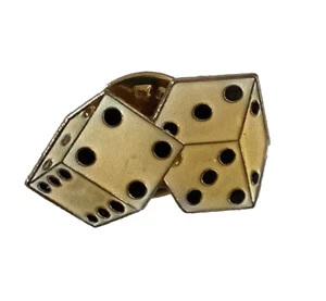 Campy 7 / 11 Craps Yo Casino Würfel Hut 70er Jahre Hut Anstecknadel Neu NOS - Bild 1 von 4