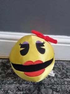 Ms. Pac-Man Official Plush Soft Toy Yellow Bandai Namco 7" - Picture 1 of 10