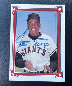 Tarjeta firmada por Willie Mays 1984 RGI ASA #1 Say Hey Story Hof New York Giants automática - Imagen 1 de 2
