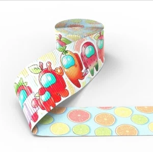 1.5" Video Game Double Sided GROSGRAIN RIBBON Hair Bow Supplies Among 1138039 - Picture 1 of 1