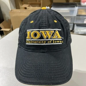 Iowa Hawkeyes Hat The Game Split Bar Spell Out Strapback Adjustable Cap - Black - Picture 1 of 6