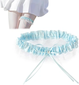 Strumpfband Blau Hochzeit Strumpfband Hochzeit Geeignet für Hochzeit Strumpfhalt - Bild 1 von 6