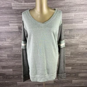 "NEW" MAURICES V-Neck Pullover Long Sleeve Green Sweatshirt Women's 2 Plus Size - Picture 1 of 12