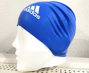 Adidas Youth Kids Soft Latex Stretch Active Swimming Cap - Picture 1 of 11