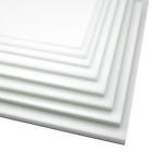 BuyPlastic Natural White HDPE Plastic Sheet  1 1/4" x 6" x 6"