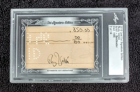 2016 Leaf Cut Signature Rudy Vallee Actor Bandleader 02/14 Cover