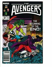 Avengers # 296 1987 marvel she hulk thor doctor druid  zues captain america kang