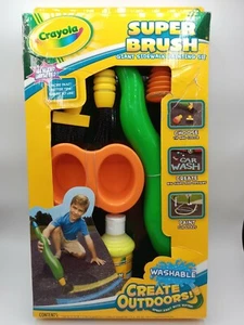 CRAYOLA SIDEWALK CHALK SUPER BRUSH WASHABLE has package wear see pics - Picture 1 of 7