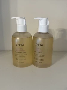 (2) Fresh Rose Morning Hand Body Wash 10 oz 300 ml Full Size New - Picture 1 of 1