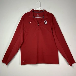 Nike St. Louis Cardinals Pullover Herren Gr. XL rot Dri-Fit 1/4 Zip MLB leicht - Bild 1 von 11