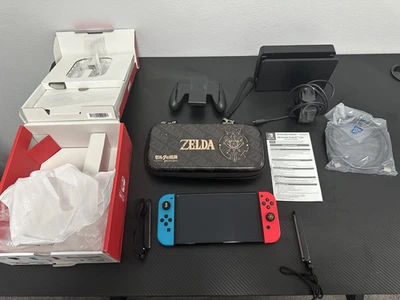 Nintendo Switch OLED Handheld Console 64GB Black Excellent Condition w/ 64GB SD - image 1 of 4