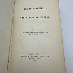 George Eliot / SILAS MARNER THE WEAVER OF RAVELOE 1861 1st - 46-4 - Picture 1 of 14