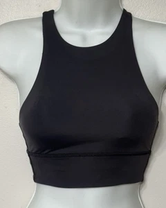 Lululemon Energy Bra High Neck Long Line Black Women's Size 2 W2BZ1S - Picture 1 of 8