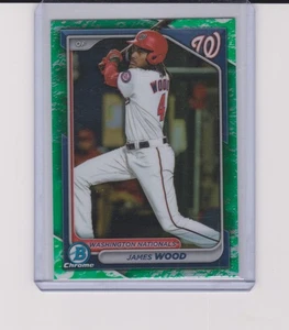 2024 Bowman - Chrome Prospects James Wood #BCP-91 rifrattore a bagliore lunare (RC) - Foto 1 di 1