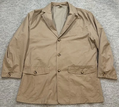 Chaqueta Blazer Orvis Vintage Beige Lona Utilitaria 3 Botones Para Hombre Talla 46 Usada en Excelente Condición Foto 1 de 4