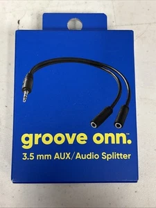 Dual Headphones or AUX cable splitter - 3.5mm male to dual female -ships from US - Picture 1 of 4