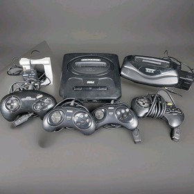 Sega Genesis Model 2 Tested Console w/ 32X Add-On & 4 Controllers